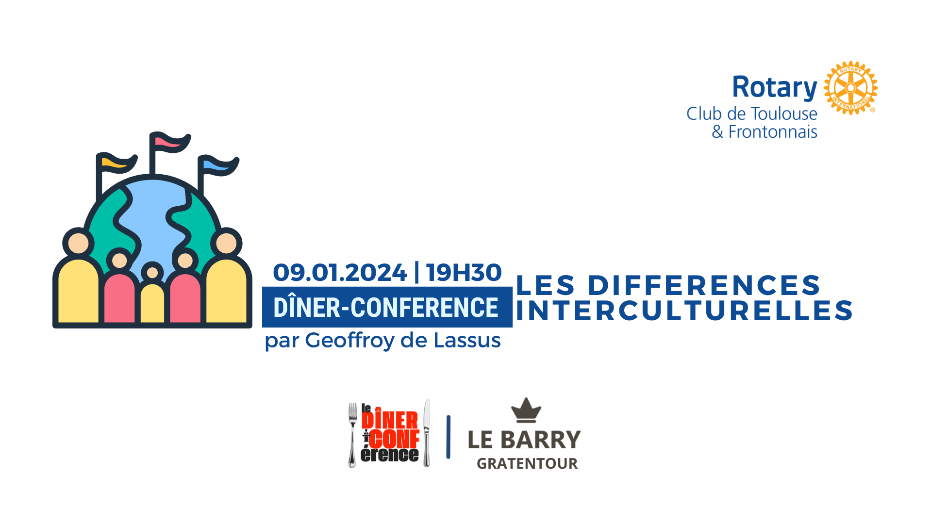 Diner-Conférence : Les Différences Inter-Culturelles 09/01/2025