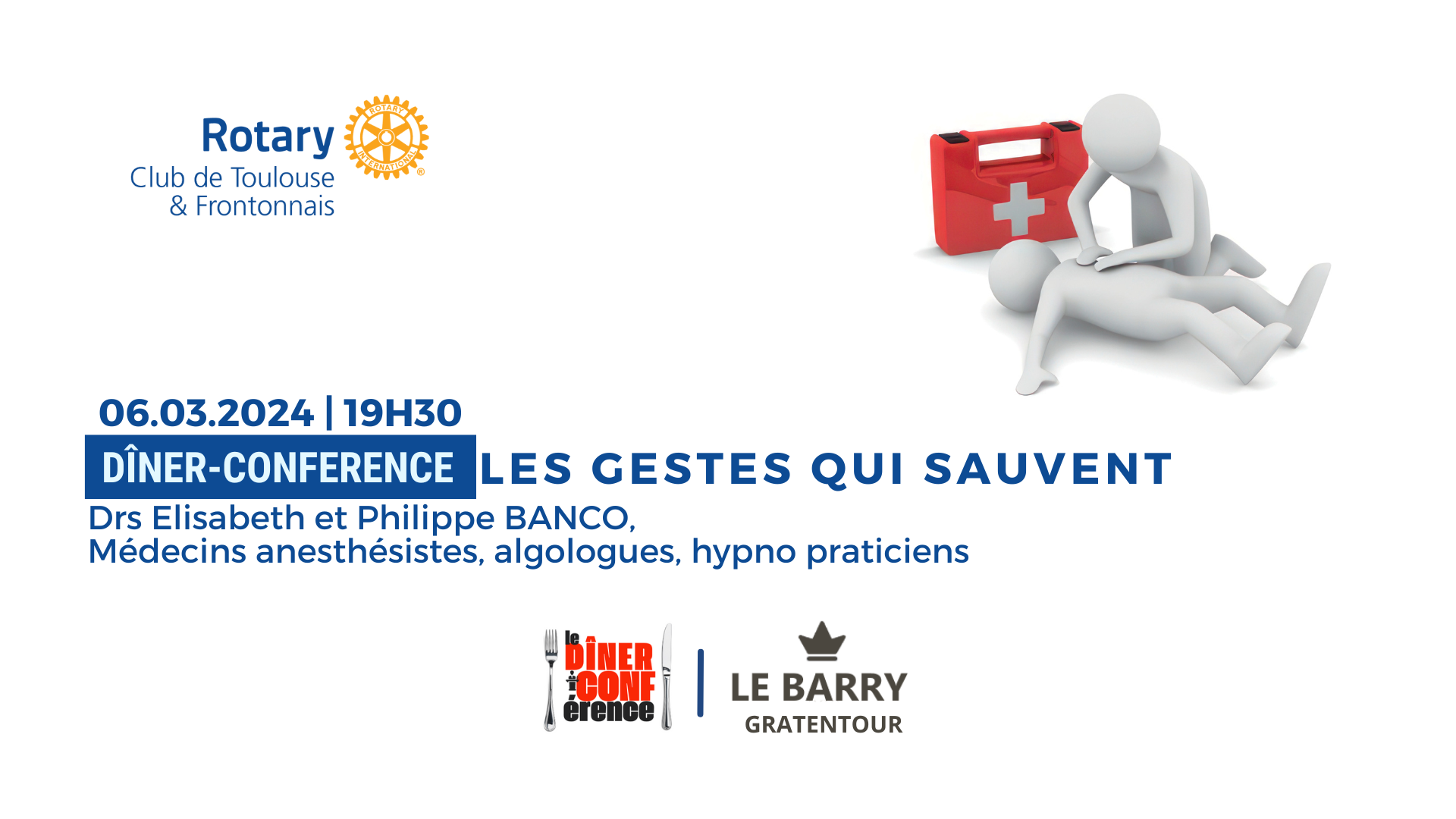 ROTARY DINER-CONFERENCE LES GESTES QUI SAUVENT