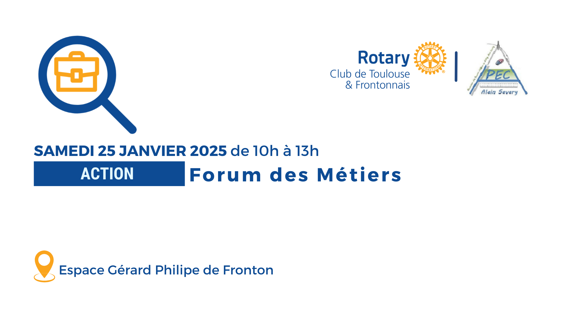 Forum des Métiers de Fronton du 25/01/25